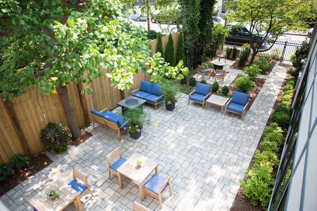 Courtyard Terrace in the evening